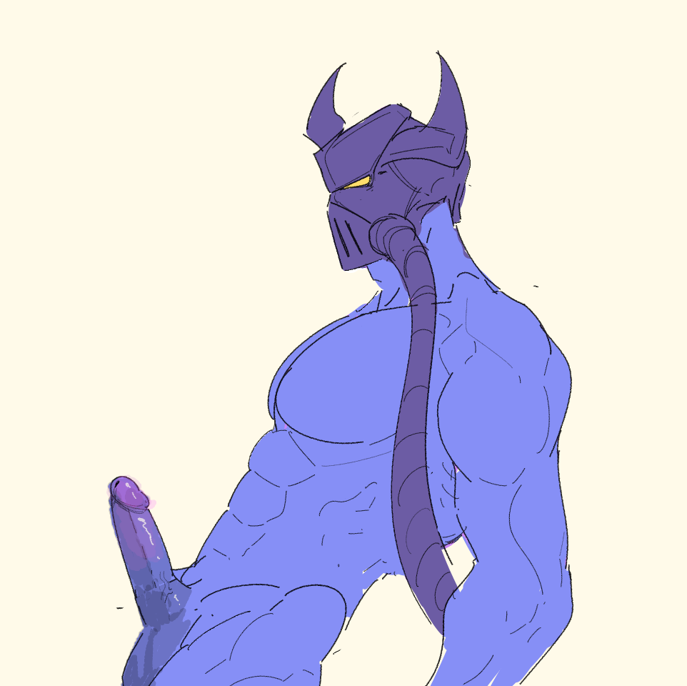 abs erection kassadin league_of_legends male male_only masculine mask masked_male penis uncensored