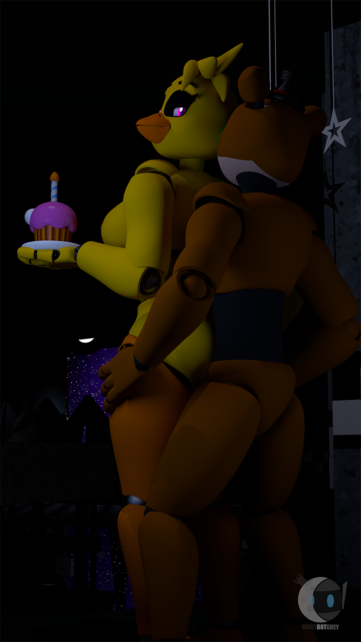 3d_(artwork) chica_(fnaf) five_nights_at_freddy's fnaf freddy_(fnaf) nightbotgrey sex straight