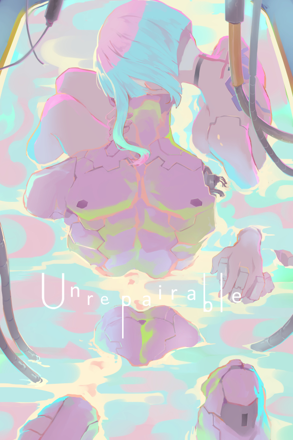 1boy, 1girls, bath, bathroom, cd projekt red, cybernetics, cyberpunk 2077, cyberpunk: edgerunners, cyborg, david martinez (edgerunners), female, kissing, klam, lucyna kushinada, male, muscular, muscular male, nude, straight, studio trigger, wet