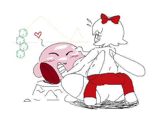 desert fairy huge_ass huge_breasts kirby kirby_(series) kirby_64 kirby_64:_the_crystal_shards ribbon_(kirby) touhoufan