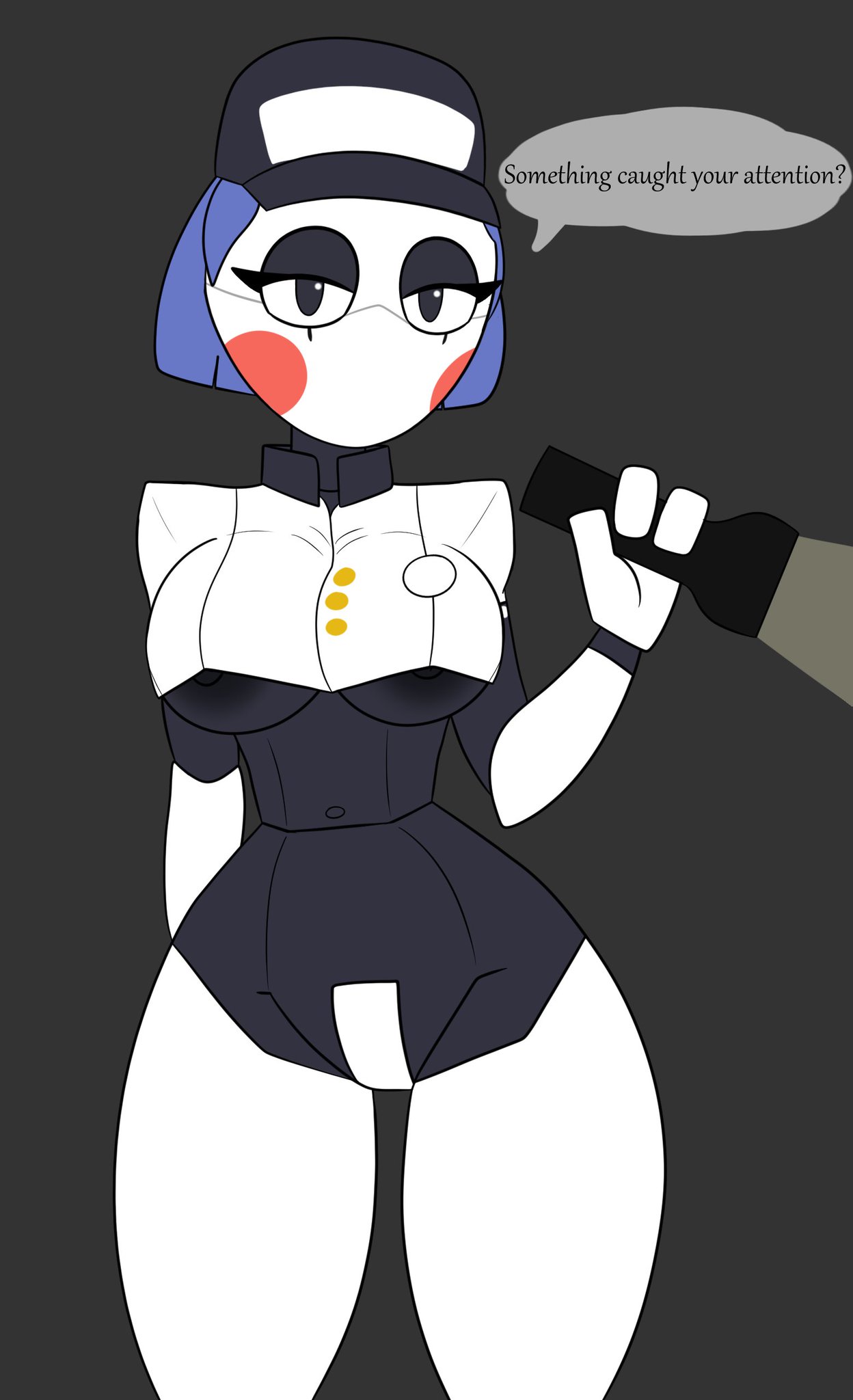 beanontoast clothing five_nights_at_freddy's five_nights_at_freddy's:_security_breach robot_girl solo staff_bot_(security_breach) staffbot stuffbot stuffbot(nightbotgrey) uniform