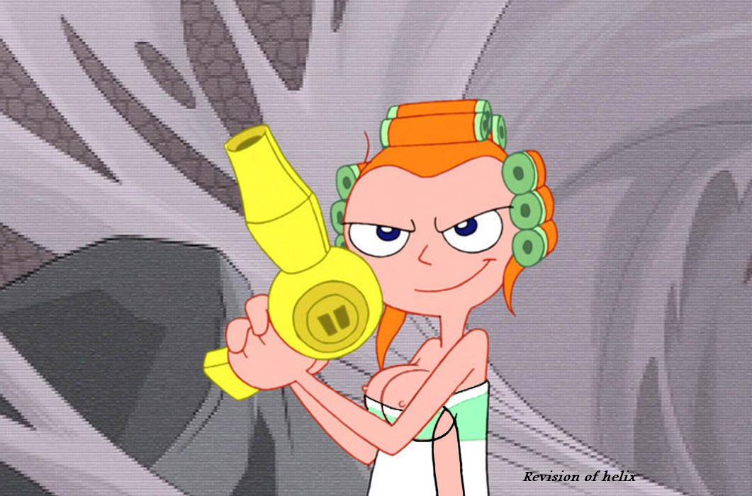 1girls breasts candace_flynn disney disney_channel disney_xd female female_only ginger hair_dryer hair_rollers helix human nipples phineas_and_ferb smirk solo solo_female tagme teenage_girl teenager white_female young