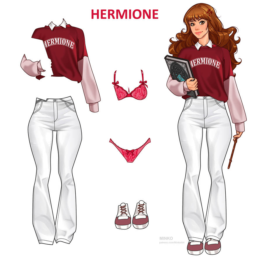 1girls, athletic, athletic female, big breasts, bra, breasts, busty, cleavage, curvaceous, curvy, curvy figure, digital drawing (artwork), digital media (artwork), eyebrows, eyelashes, eyes, female, female focus, female only, fit, fit female, gryffindor, hair, harry potter, hermione granger, hips, hourglass figure, legs, light skin, light-skinned female, lips, minko, olena minko, panties, slim, slim waist, solo, solo female, text, thick, thick legs, thick thighs, thighs, underwear, upper body, voluptuous, waist, wand, wide hips, witch (harry potter)