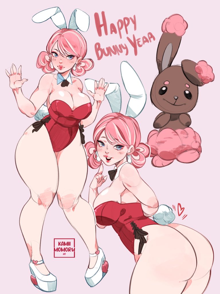 1girls, artist name, ass, athletic, athletic female, big breasts, breasts, bunny ear, bunny ears, bunny tail, bunnysuit, busty, cleavage, cupid (kamii mamoru), curvaceous, curvy, curvy figure, digital drawing (artwork), digital media (artwork), eyebrows, eyelashes, eyes, female, female focus, female only, fit, fit female, hair, hips, hourglass figure, kamii momoru, legs, light skin, light-skinned female, lips, slim, slim waist, thick, thick legs, thick thighs, thighs, upper body, voluptuous, waist, wide hips
