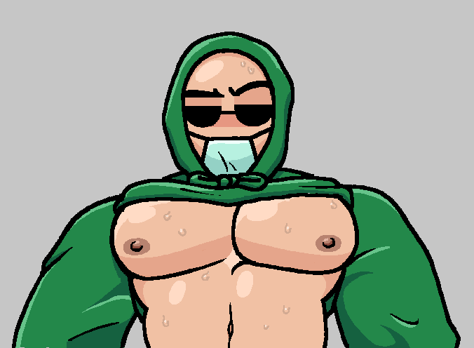 1boy bara bara_tiddies buff facemask hoodie hoodie_lift kwite male male_only muscular muscular_male nipples ornyrabi77 pecs real_person streamer sunglasses sweat sweating the_ornyrabi77 therabit twitch youtube youtuber