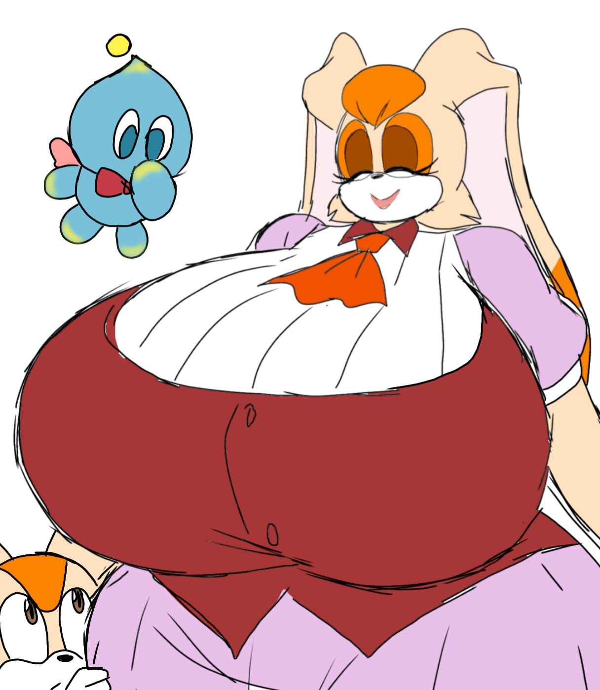anthro, cream the rabbit, female, furry, girl, milf, momiji (artist), sonic (series), tagme, vanilla the rabbit