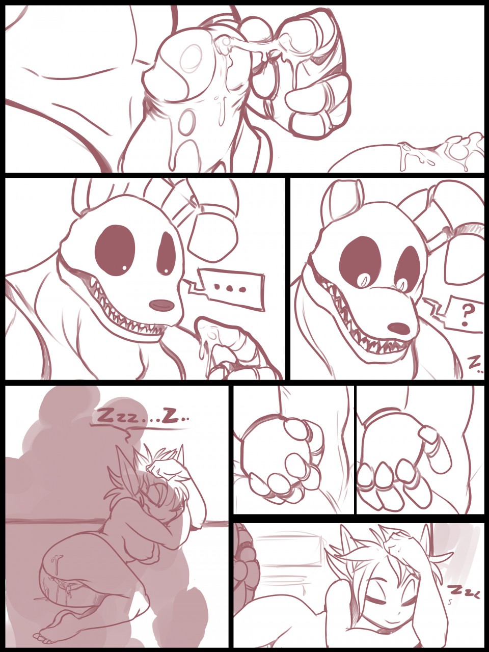 2015 animatronic anthro breasts comic cum cum_in_pussy cum_inside cum_on_penis elf emi emi's_night_at_freddy's emi_(character) emi_(twistedgrim) erection female five_nights_at_freddy's five_nights_at_freddy's_3 hair heart huge_cock humanoid humanoid_penis kayla-na machine male mechanical monochrome nipples penis pointy_ears pussy robot saliva sex springtrap springtrap_(fnaf) straight teeth tongue tongue_out vein veiny_penis