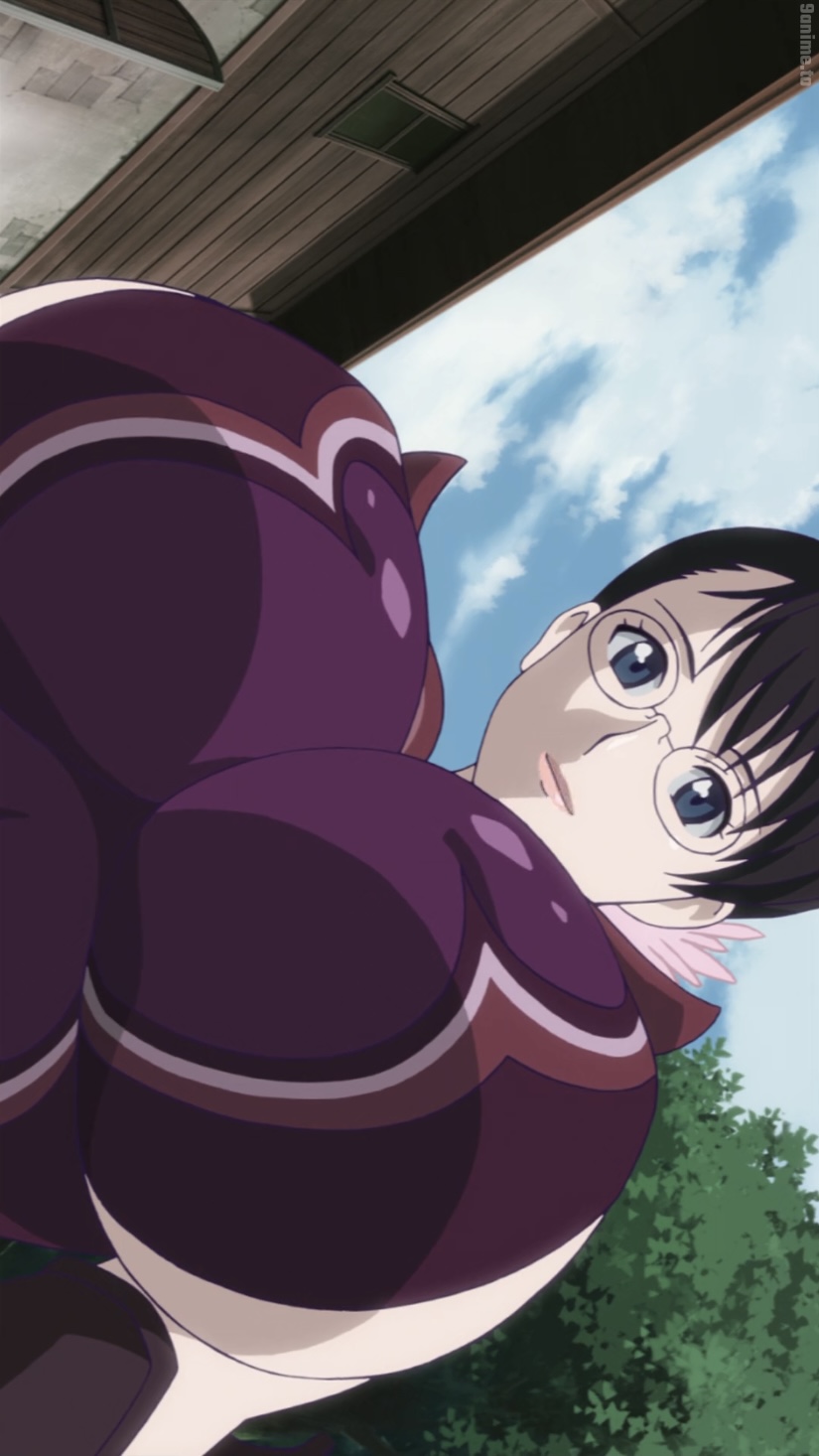 anime screencap, black hair, cattleya, female, glasses, mature female, mother, muscular, muscular female, queen's blade, screencap, screenshot, stitched