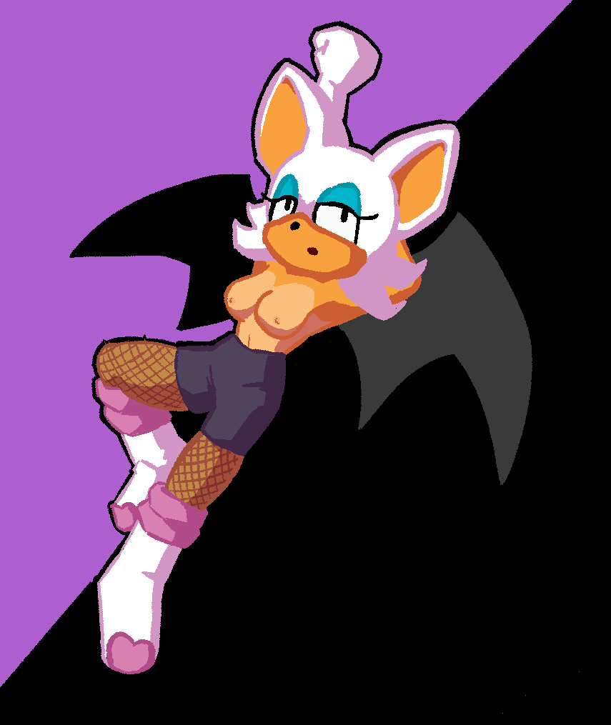 anthro bat bat_wings female humanoid mammal membrane_(anatomy) membranous_wings octobland rouge_the_bat sega solo sonic_(series) sonic_the_hedgehog_(series) wings