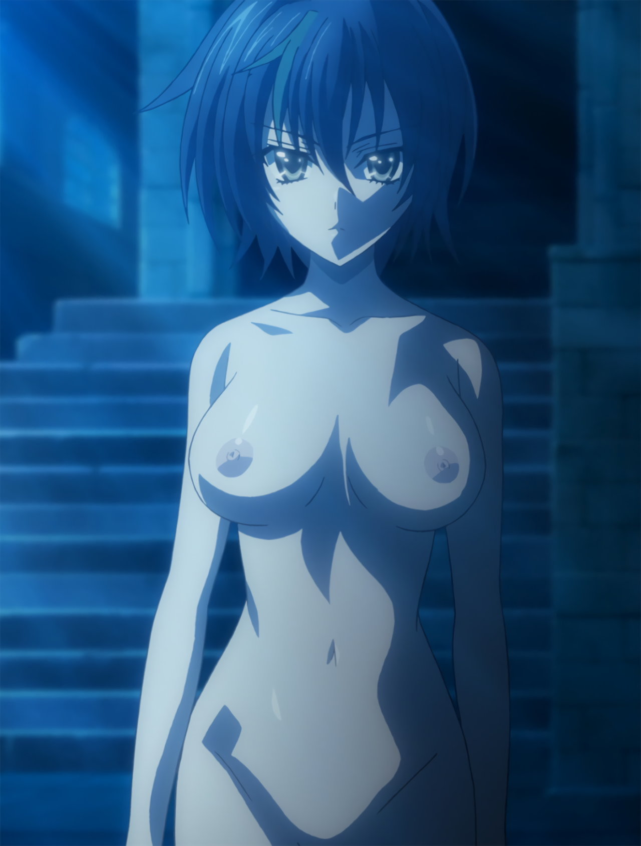 female, high school dxd, naked, screencap, stitched, tnk (company), xenovia quarta