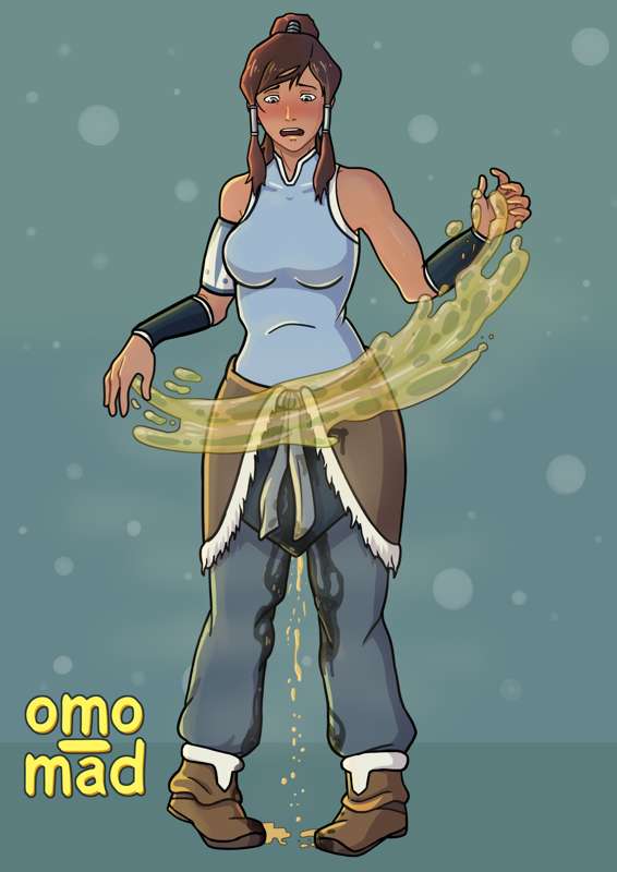 1girls artist_name avatar_legends clothing female korra medium_breasts omo_mad peeing peeing_self the_avatar the_legend_of_korra urine urine_pool urine_stream water_tribe waterbending wet_clothes wetting wetting_self