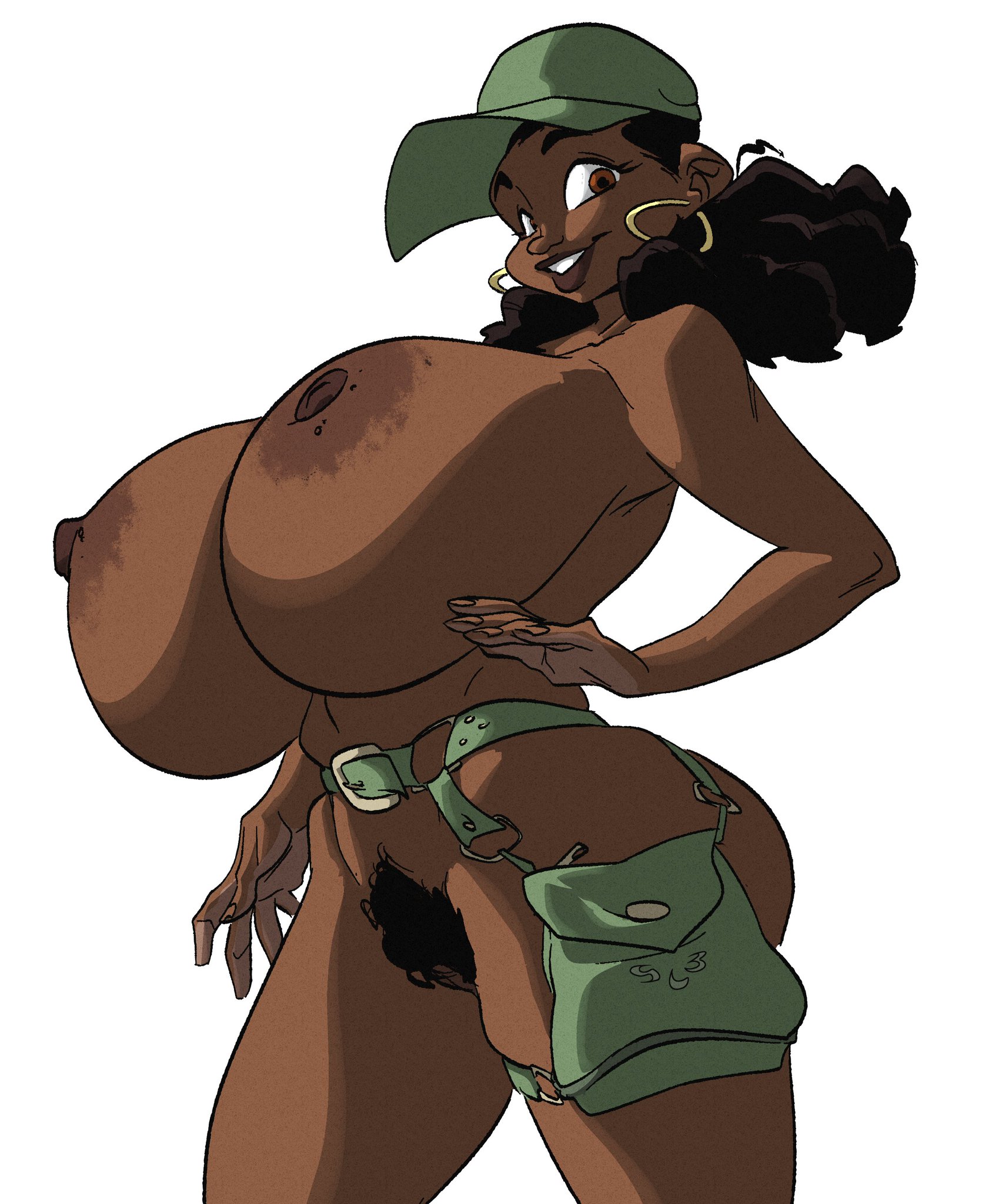 1girls, african female, ass, big ass, big breasts, black hair, breasts, brown body, brown skin, brown-skinned female, busty, cleavage, curvaceous, curvy, curvy figure, dark hair, dark skin, dark-skinned female, digital drawing (artwork), digital media (artwork), eyebrows, eyelashes, eyes, female, female focus, hair, hips, hourglass figure, huge breasts, human, jerikah hunter, large ass, large breasts, legs, lips, original, original character, slb, thick, thick ass, thick hips, thick legs, thick thighs, thighs, top heavy, upper body, voluptuous, waist, wide hips