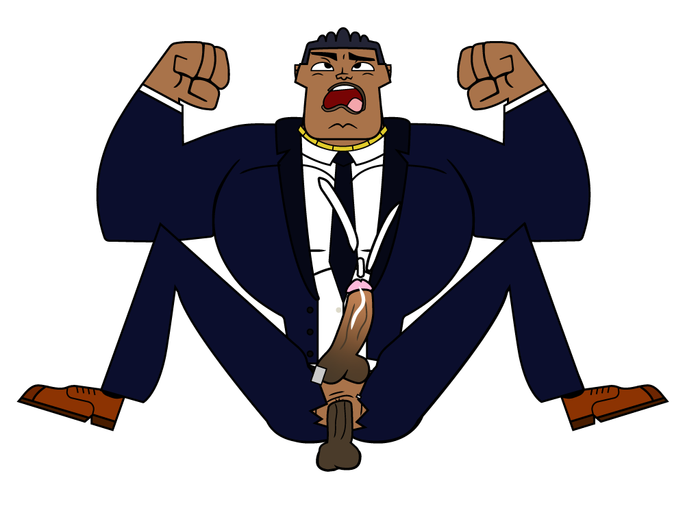 african_male anal bara biceps big_chest big_cock big_dick big_penis chest dark-skinned_male dark_skin dress_shoes gay gold_chain hung male male_only men muscles muscular muscular_male office pecs ryan_(tdi) suit suited the_ridonculous_race tie total_drama_island