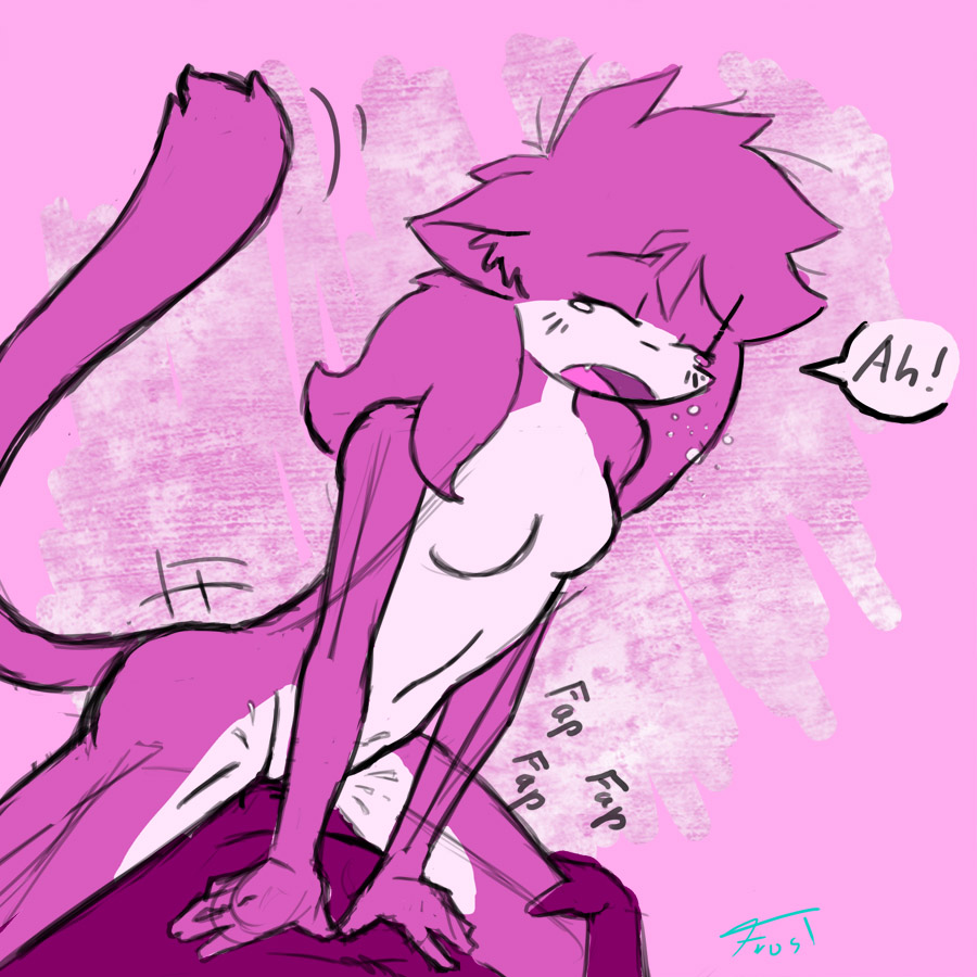 aeris_(vg_cats) anthro breasts cat female fr0st male nude sex solo_focus straight tagme toony vg_cats webcomic