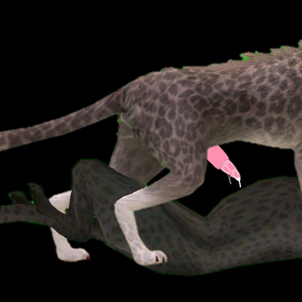 black_background black_fur brown_fur cheetahs cum heat monoheatfox pink_knot wildcraft