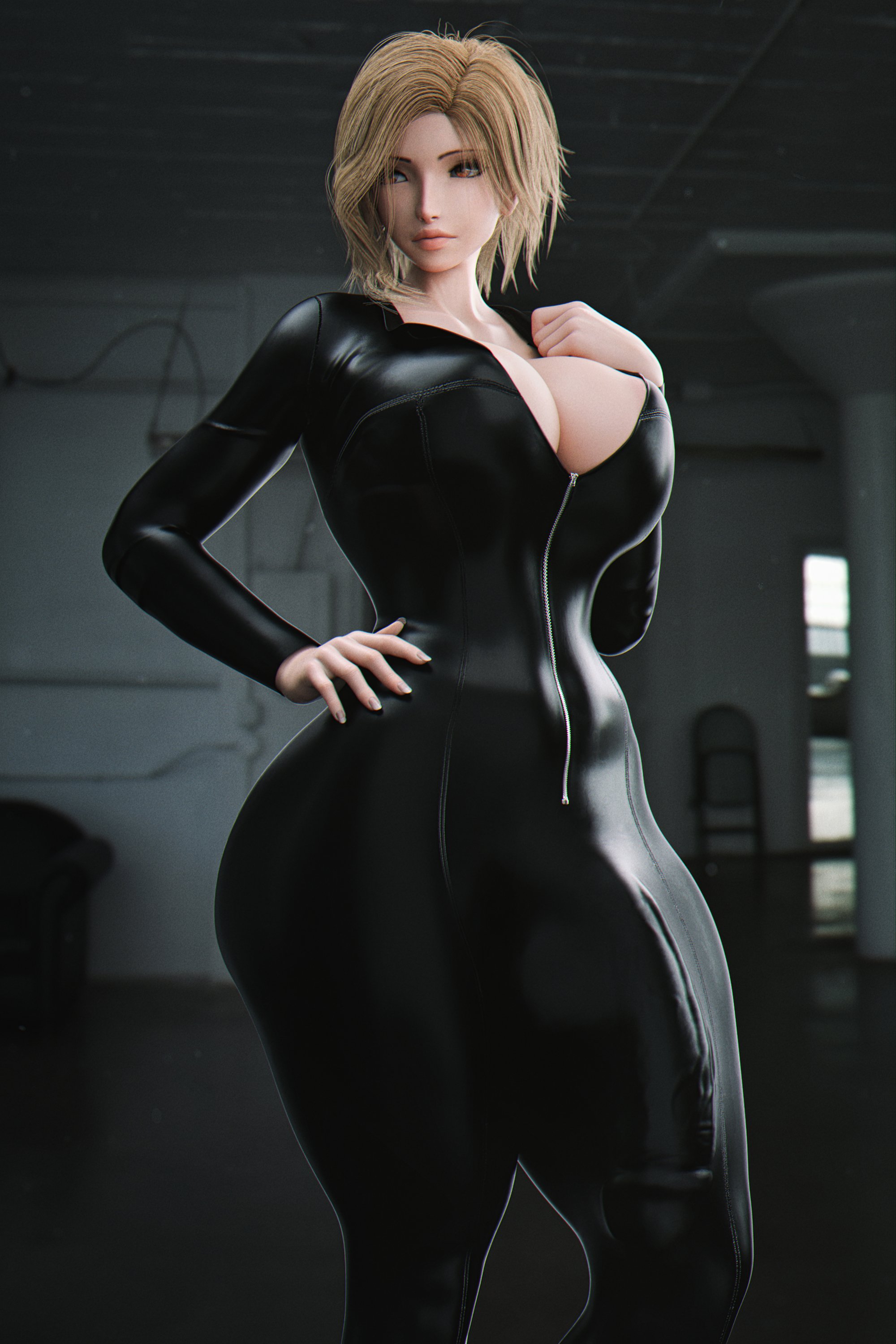 1futa, 3d, bodysuit, breasts, bulge, bulge down leg, cameltail, erection under clothes, foreskin, fully retracted foreskin, futa only, futanari, huge breasts, intersex, kisara (tales), large penis, penis, penis under clothes, retracted foreskin, solo, stevencarson, tales of (series), tales of arise, thick thighs, uncircumcised, uncut, wide hips