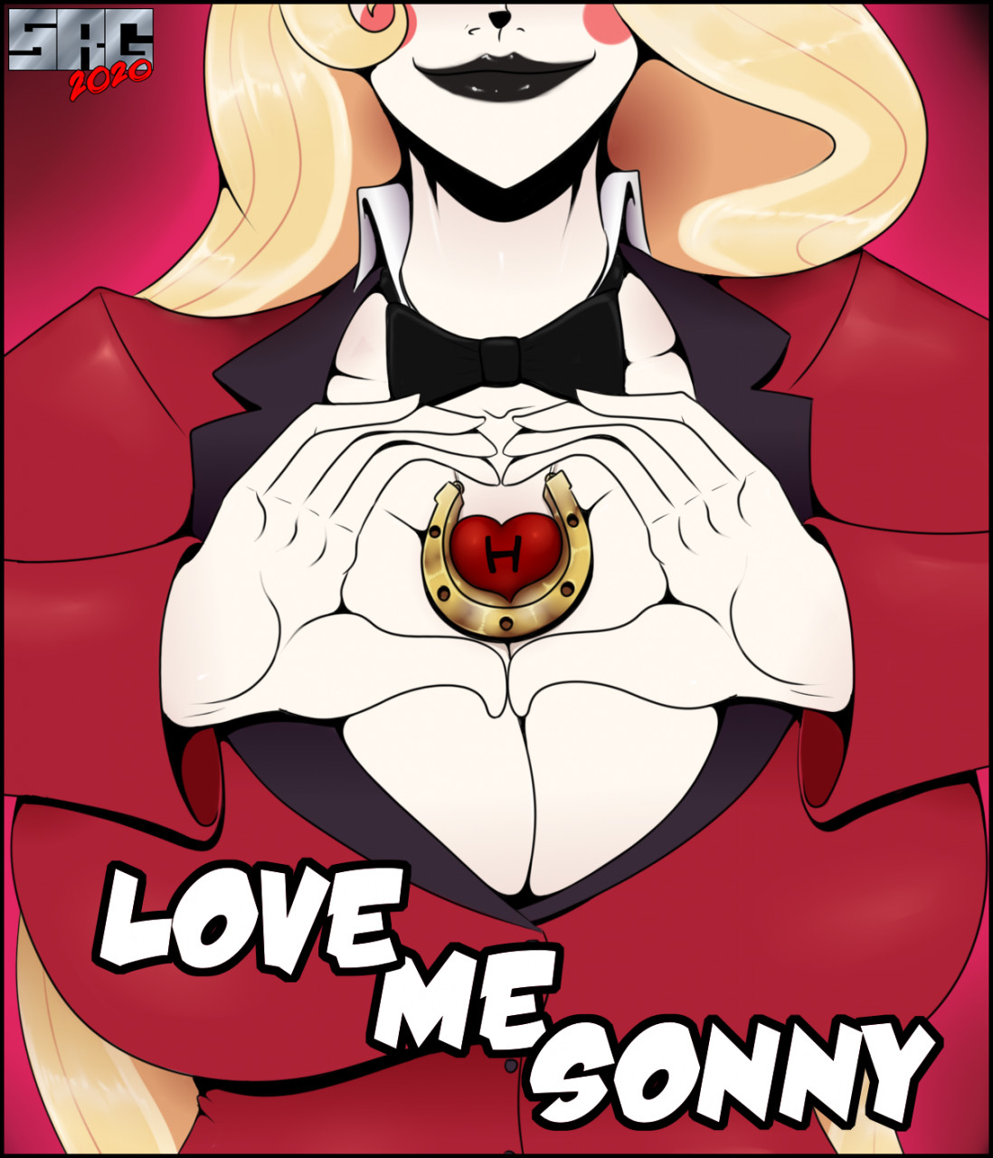 alternate breast size, breasts, charlie morningstar (hazbin hotel), cleavage, comic, female, hazbin hotel, huge breasts, romman08