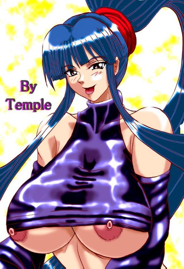 1girls blue_hair eiken female kirika_misono tagme temple_(artist)