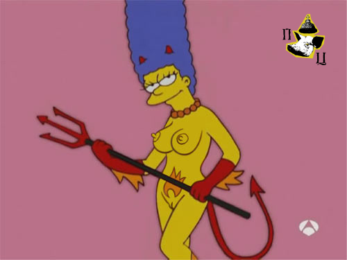 breasts color female female_only human marge_simpson nipples nude pig_tsar smile solo standing tagme the_simpsons vulva