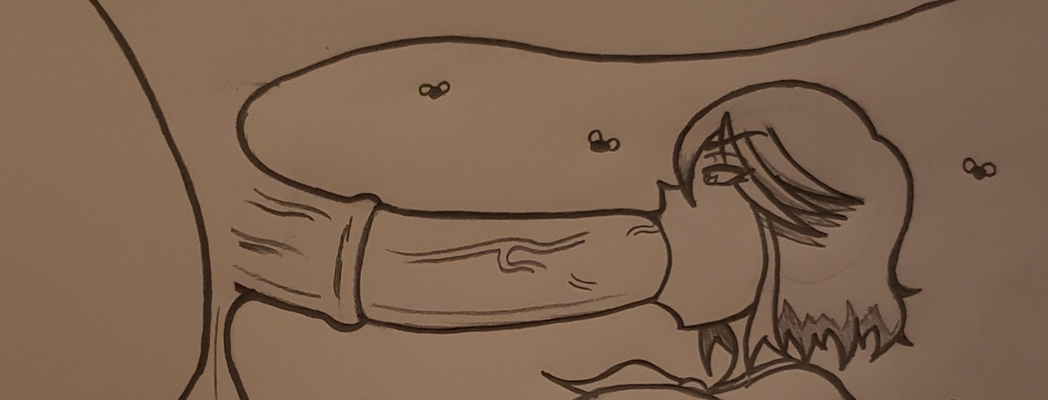 1boy, 1girls, angry, animal penis, biggy deez, fellatio, female, flies for smell, greyscale, horse, horse penis, horsecock, huge cock, kill la kill, male, matoi ryuuko, oral, penis, short hair, sketch, smell, tomboy, wip, zoophilia