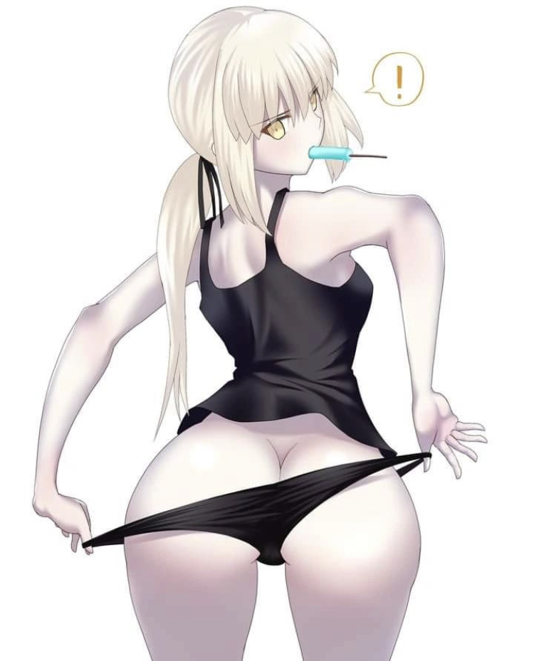 artoria pendragon, artoria pendragon (alter), black panties, black topwear, fate (series), fate/grand order, female, panties, topwear