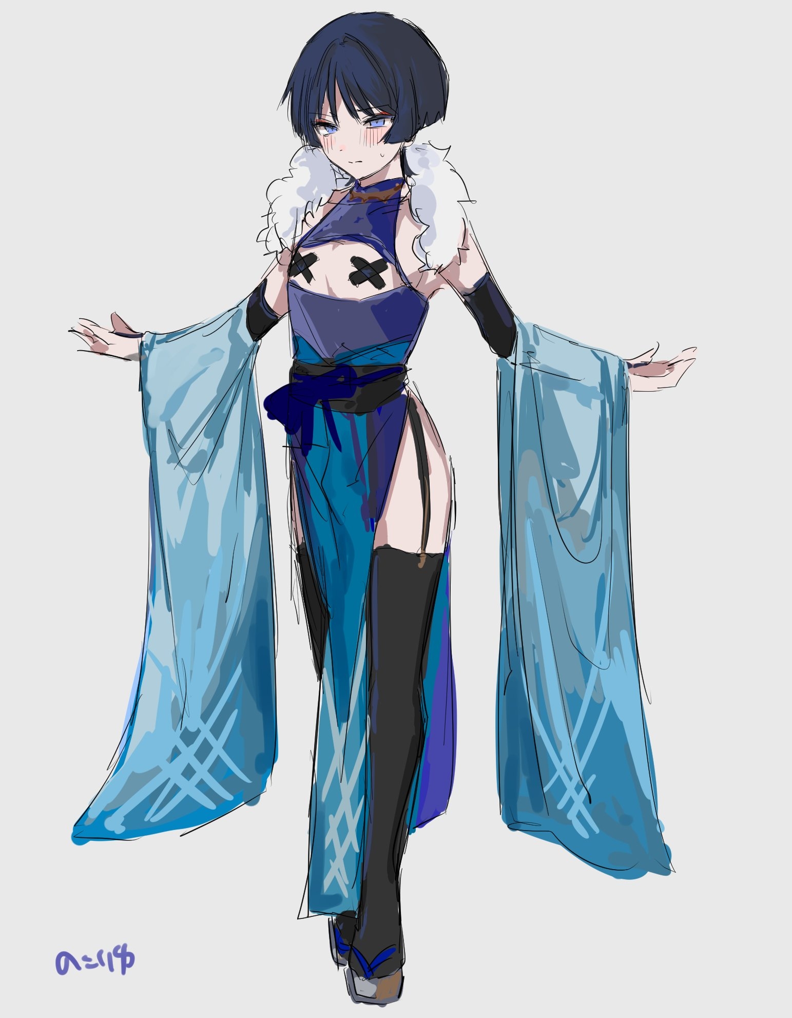 female, femboy, genshin impact, girly, male, onigiritandayo, otoko no ko, otokonoko, scaramouche (genshin impact), tomgirl, trap