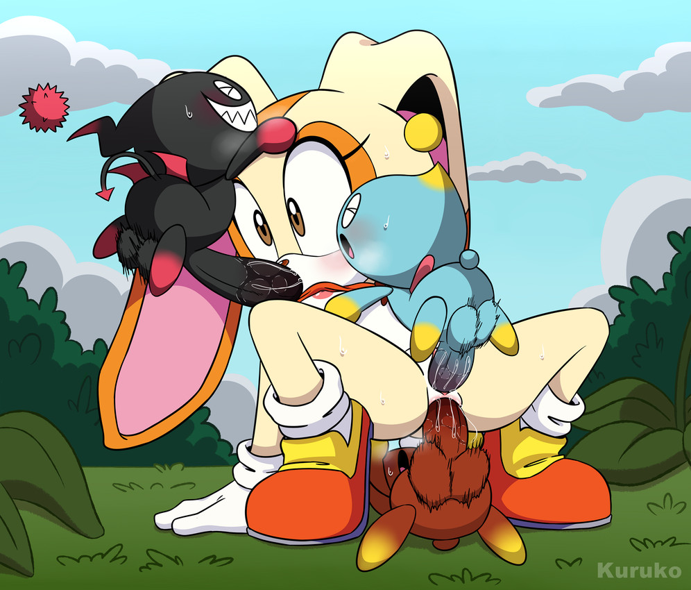 1girls, 2025, 3boys, anal, anal penetration, anal sex, animal ears, anthro, anthro female, anthro penetrated, big penis, blush, blushing, brown eyes, brown nose, bunny, bunny girl, chao (sonic), cheese the chao, cream the rabbit, cub, eyelashes, fellatio, female, female cub, female on humanoid, female penetrated, flat chest, foursome, fur, furry, furry female, gangbang, genitals, gloves, group, group sex, humanoid, humanoid male, humanoid penetrating, humanoid penetrating anthro, interspecies, kuruko, lagomorph, large penis, larger anthro, larger female, larger penetrated, long ears, male, male humanoid, male on anthro, male penetrating, male penetrating female, male/female, mammal, mobian (species), multiple boys, oral, oral penetration, oral sex, penetration, penis, pussy, rabbit, rabbit girl, sega, sex, shoes, size difference, small breasts, smaller humanoid, smaller male, smaller penetrating, smaller penetrating bigger, sonic (series), sonic team, sonic the hedgehog (series), spread legs, sweat, sweatdrop, tan fur, url, vaginal, vaginal penetration, vaginal sex, video games, young, young anthro, young female