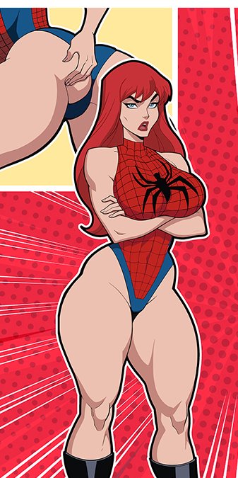 1girls, ass, big ass, big breasts, boots, breasts, bust, busty, chest, curvaceous, curvy, curvy figure, digital media (artwork), female, high heel boots, high heels, hips, hourglass figure, huge ass, huge breasts, large ass, large breasts, legs, marvel, marvel comics, mary jane watson, mature, mature female, pixiqueenie, slim waist, spider-man (series), thick, thick hips, thick legs, thick thighs, thighs, voluptuous, waist, wide hips