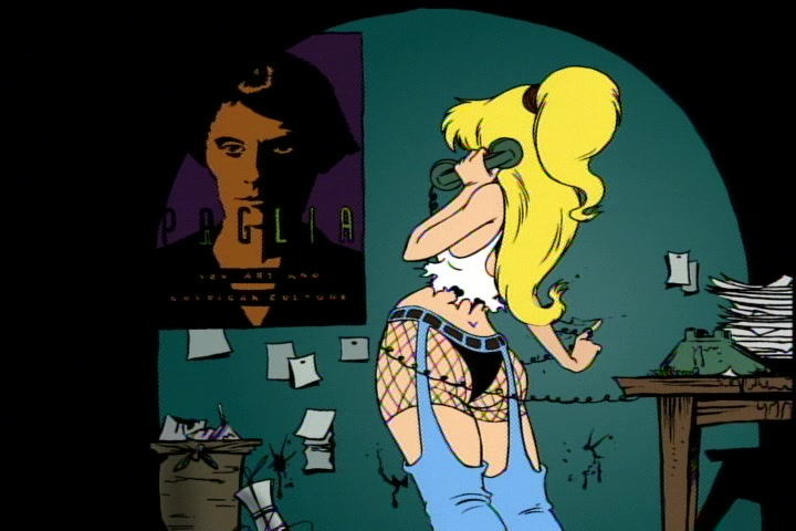 1girls, ass, big ass, big breasts, black panties, blonde female, blonde hair, breasts, busty, corded phone, desk, female, female only, fishnets, hooker, image comics, jeans, julie winters, large breasts, light skin, light-skinned female, long hair, official art, panties, pants, pantyhose, paper, phone, ponytail, pose, posing, retro artstyle, screencap, sensual, sexy, sideboob, solo, talking on phone, tank top, the maxx, top, torn clothes, underwear