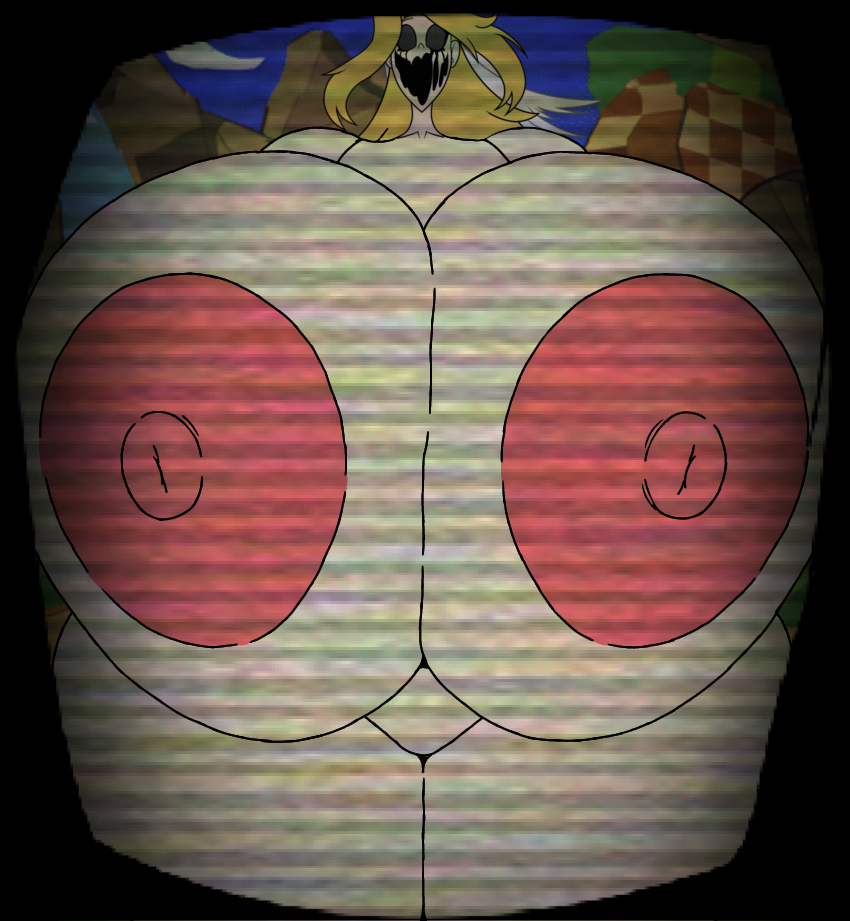 1girls 1milf alternate_version_available ass ass_bigger_than_head big_ass big_breasts big_butt blonde_hair breasts breasts_bigger_than_head completely_nude completely_nude_female creepy creepy_smile entity facing_viewer female female_focus female_only hips huge_ass huge_butt hyper hyper_ass hyper_breasts lilith_rose_(re-run) milf mother naked naked_female nightmare_waifu nipples nude nude_female nudity open_mouth outdoors outside solo solo_female solo_focus sonic.exe_(series) sonic_(series) sonic_the_hedgehog_(series) theluxusguy_(editor) themadguy_(editor) thick_thighs thighs vhs_filter videogamedunky_(edit) wide_hips