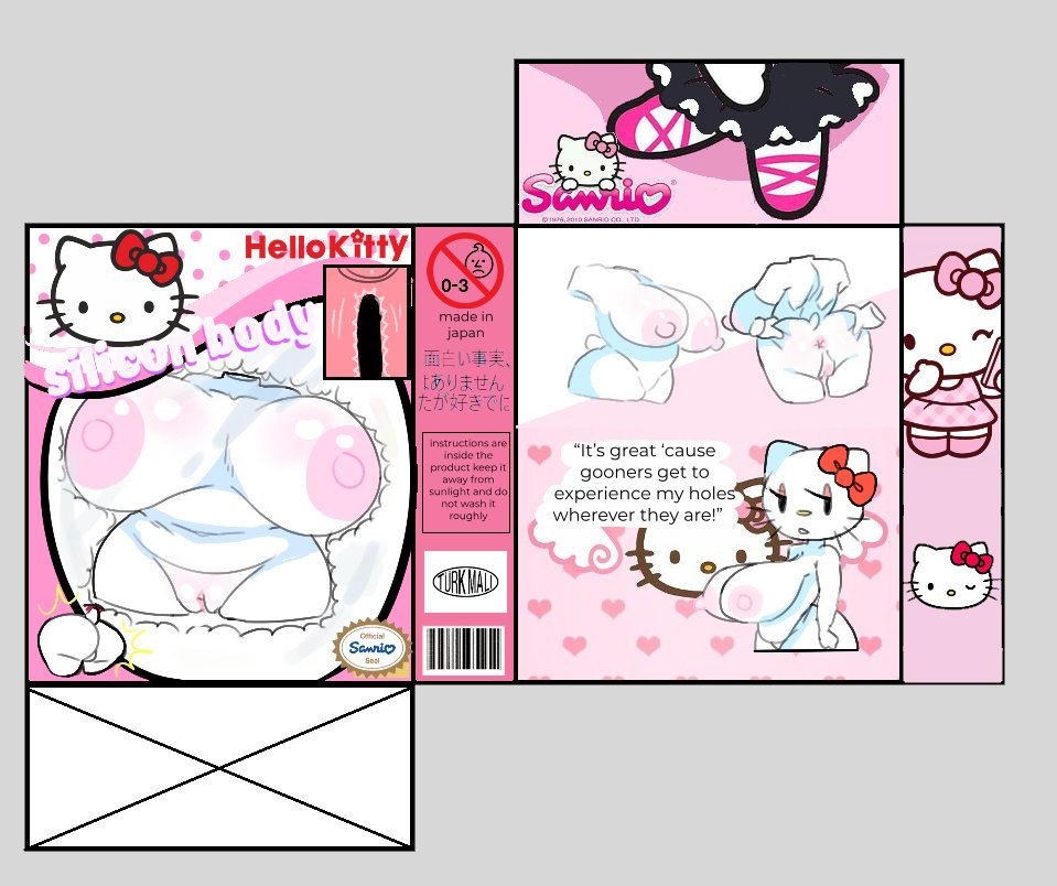 1female 1girls art_and_craft barcode box breasts craftable creatable dildo female hello_kitty hello_kitty_(character) hello_kitty_(series) naked naked_female nude nude_female printable printout sanrio savagensfw sex_toy standing vagina
