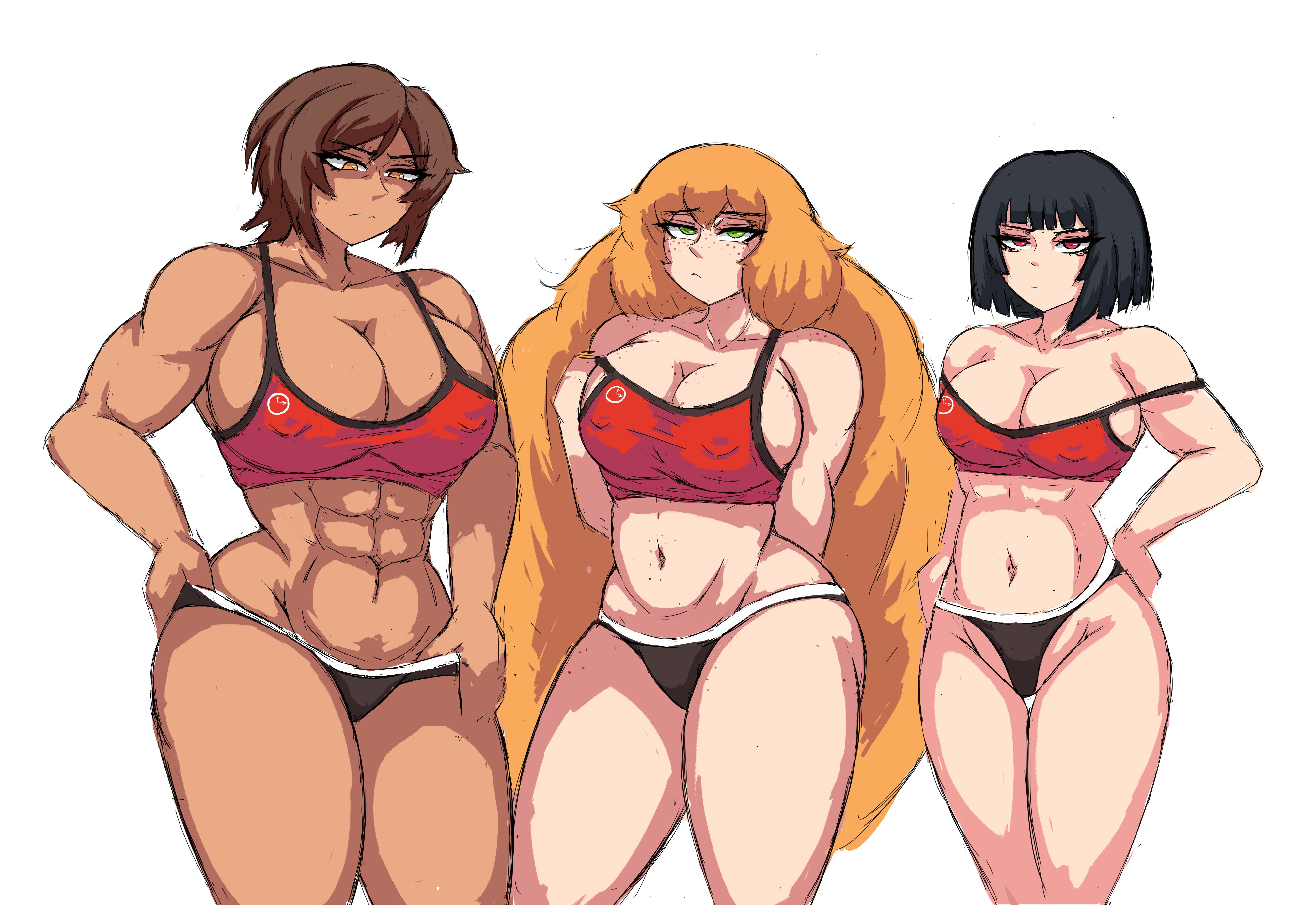 3girls, female, female only, ishmael (limbus company), limbus company, littleteze, outis (limbus company), project moon, ryoshu (limbus company), tagme