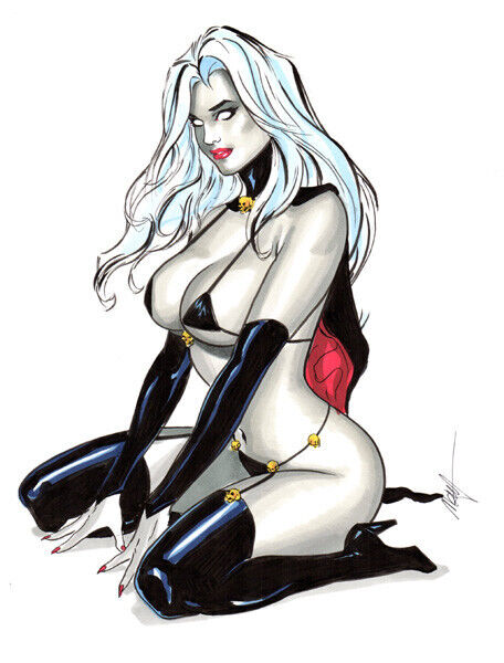 2020s 2023 chaos_comics coffin_comics curvy_figure death_(personification) female_focus female_only grim_reaper lady_death long_hair looking_at_viewer mc_wyman queen_of_the_dead seductive_look voluptuous_female white_body white_hair white_sclera