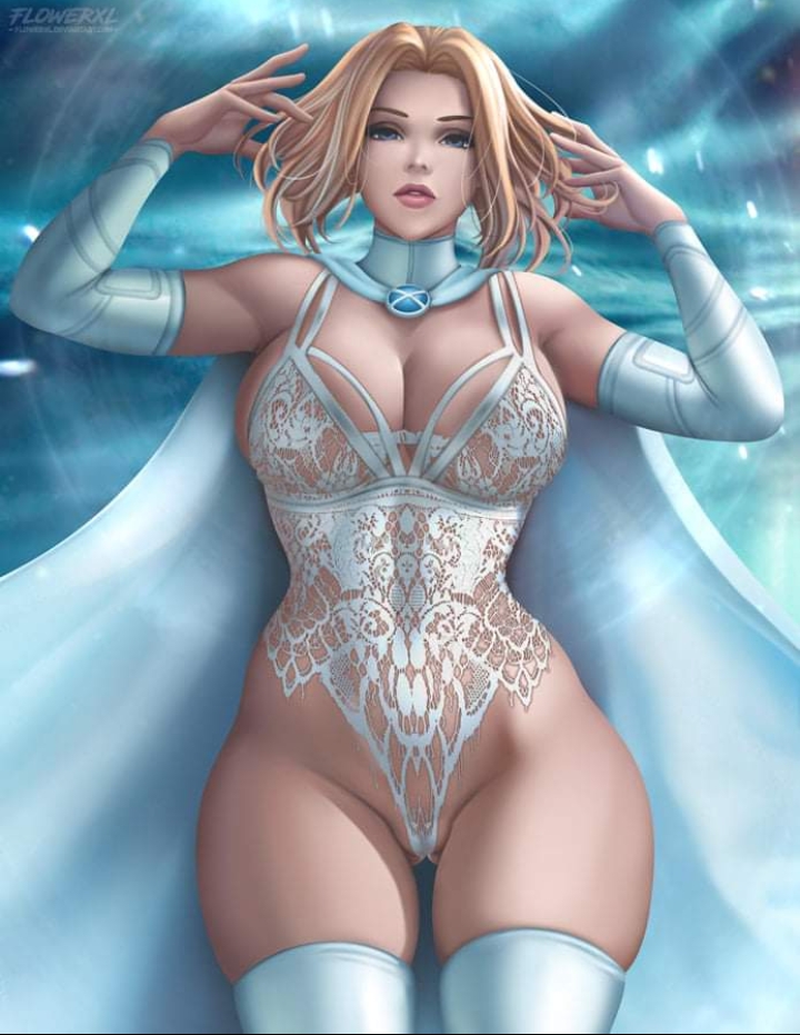 1girls, ass, big ass, big breasts, blonde hair, breasts, cape, child bearing hips, emma frost, female, female focus, female only, flowerxl, light skin, light-skinned female, marvel, marvel comics, solo, straight hair, superheroine, thick, thick thighs, thighs, voluptuous, voluptuous female, white queen, wide hips, x-men