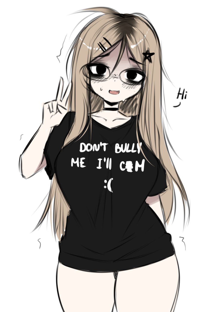 1girl, 1girls, big breasts, blonde female, blonde hair, blush, blush lines, clothed, don't bully me i'll cum, dont bully me ill cum, femcel, frostbitenerd, girl failure, girlfailure, light skin, light-skinned female, meme, meme clothing, meme reference, solo, sweat, sweatdrop, tagme, thick thighs, thin waist, traced, traced art, twitter