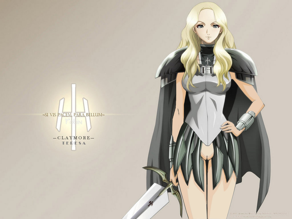 claymore claymore_(sword) clothing image_manipulation no_panties photoshop sword teresa_(claymore)