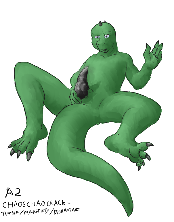 1boy a2 anthro feet male male_only penis plain_background scalie solo thick_tail white_background