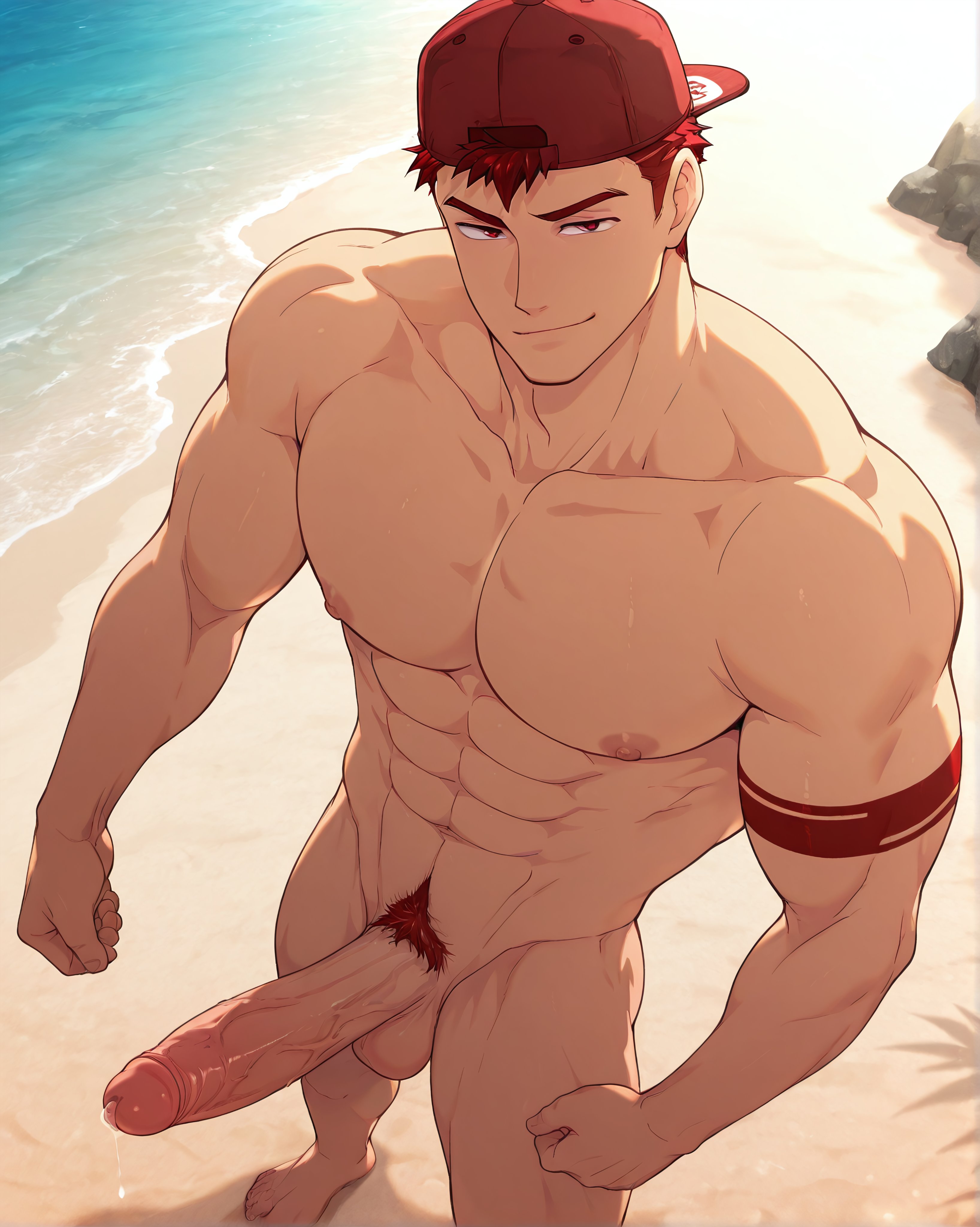 ai generated, bara, derek kingsfield, gay, jock studio, male, male focus, male only, muscular, muscular male, snackji, yaoi