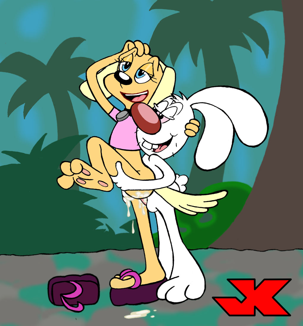 anthro brandy_and_mr._whiskers brandy_harrington canine disney disney_channel dog female fur furry jk male mammal mr._whiskers pussy rabbit sex standing standing_sex straight tagme toon_disney