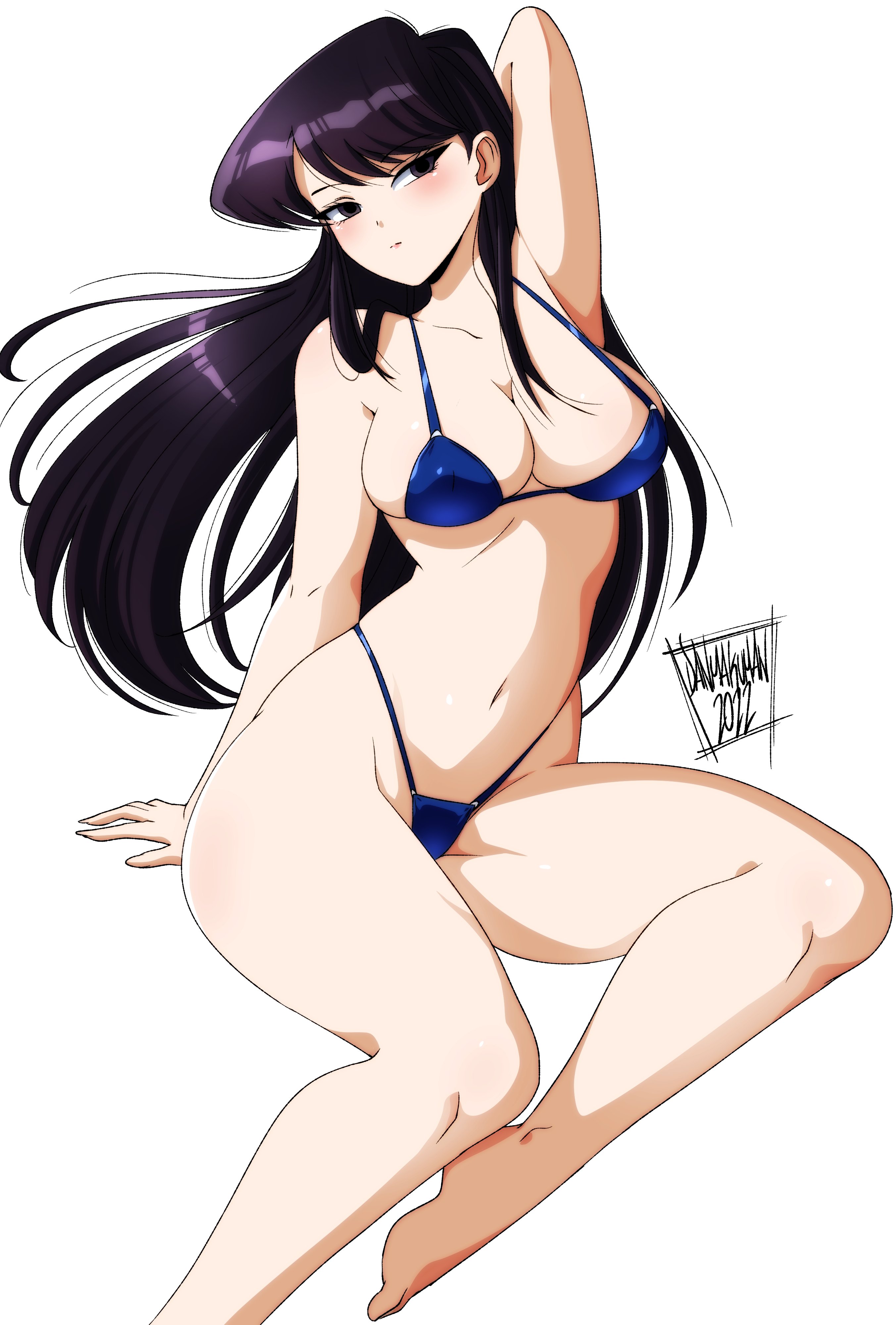 bikini, breasts, danmakuman, female, female only, komi shouko, komi-san wa komyushou desu, light skin, light-skinned female, solo, solo female, tagme