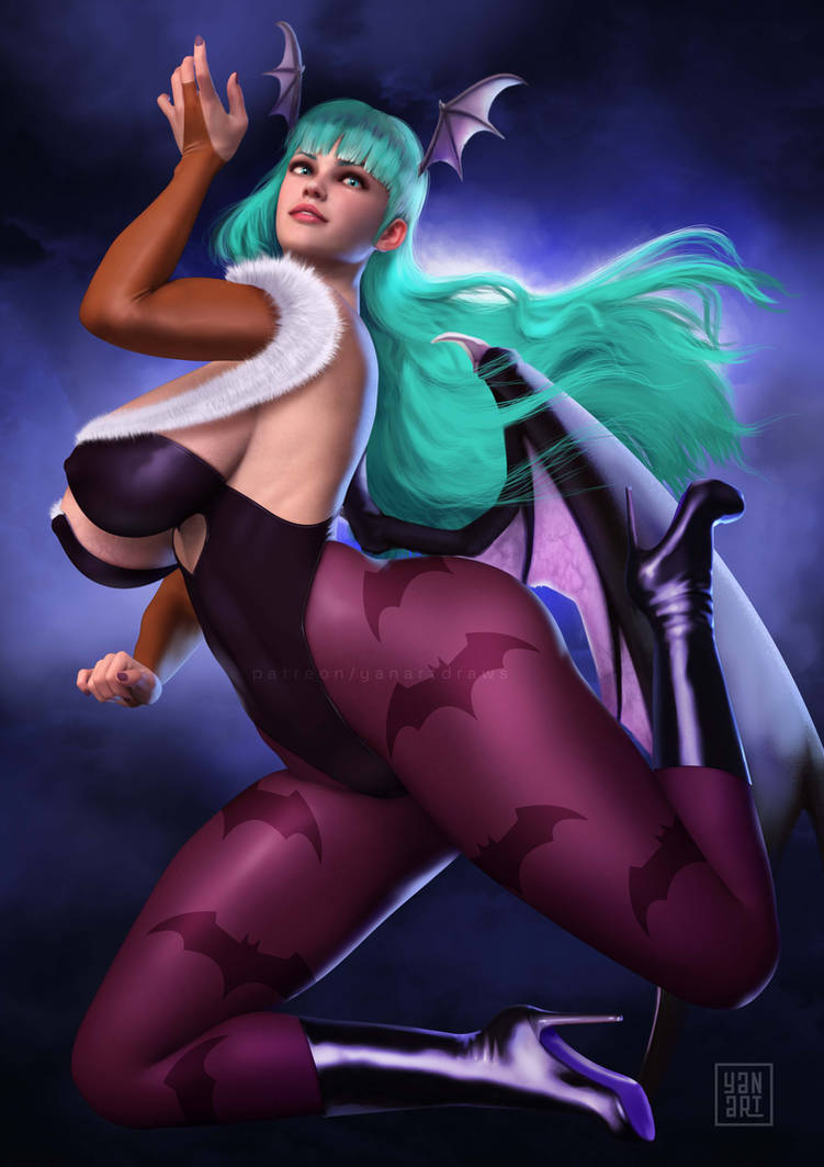 1girls athletic athletic_female bat_wings big_ass big_breasts breasts busty capcom cleavage clothing curvaceous curvy darkstalkers digital_drawing_(artwork) digital_media_(artwork) eyelashes eyes female fit fit_female green_eyes green_hair hair hips hourglass_figure huge_ass huge_breasts humanoid large_ass large_breasts legs light-skinned_female light_skin lips long_hair morrigan_aensland succubus succubus_wings thick thick_legs thick_thighs thighs top_heavy upper_body voluptuous wide_hips wings yanartdraws