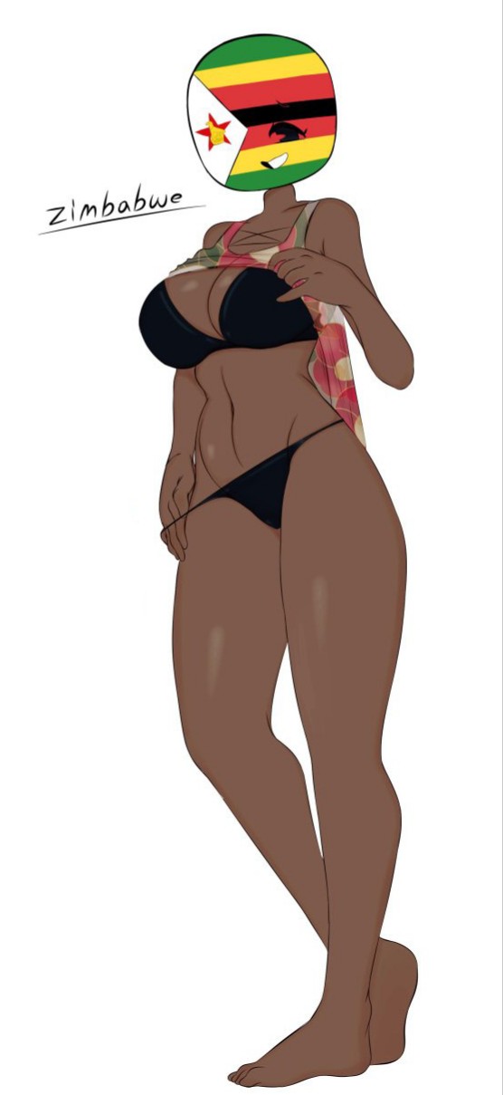 1girls bikini countryhumans countryhumans_girl dark-skinned_female flawsy mob_face repost zimbabwe_(countryhumans)