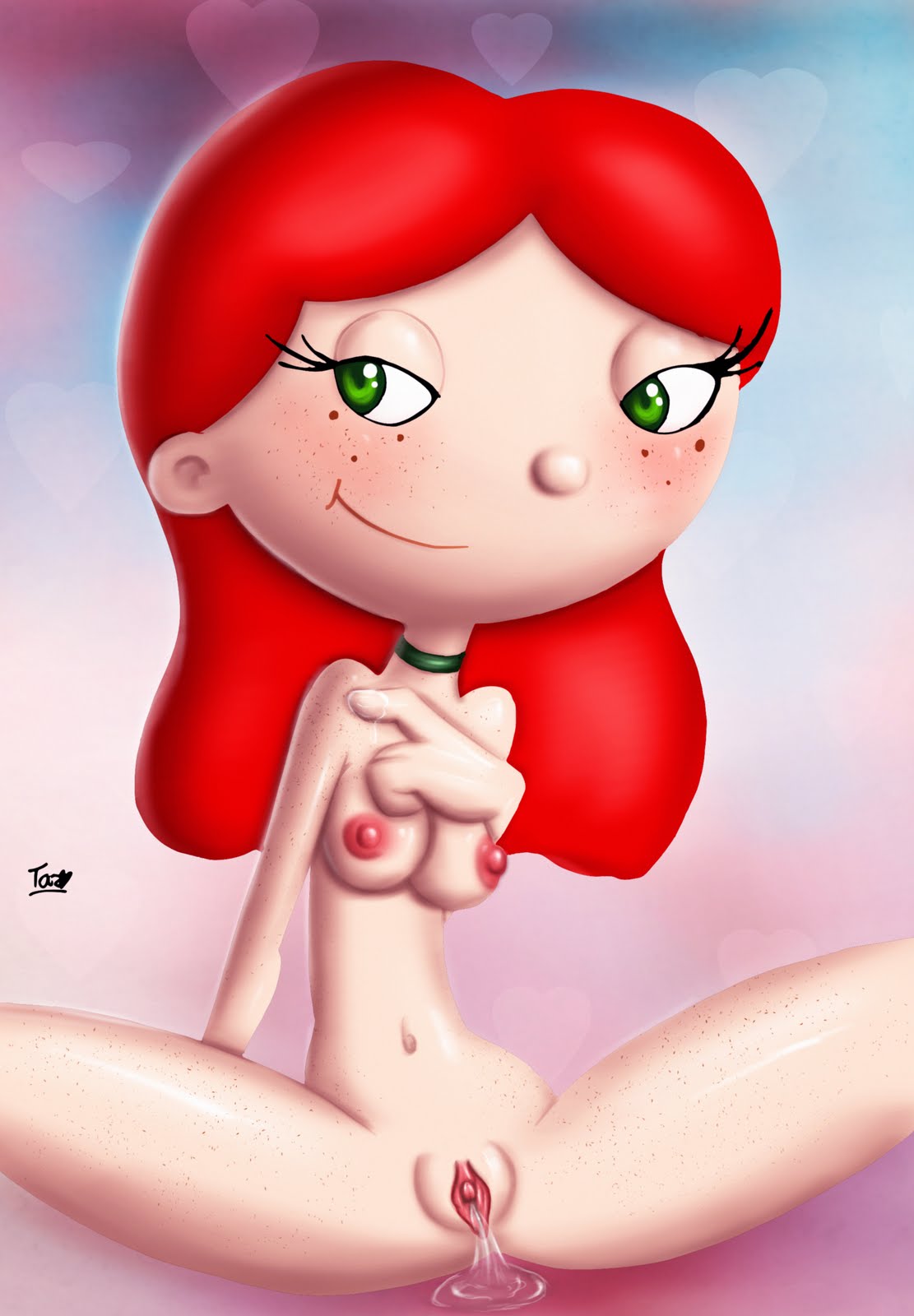 green_eyes hey_arnold! huge_head innocenttazlet lila_sawyer medium_breasts nickelodeon nipples nude pussy red_hair small_breasts smile