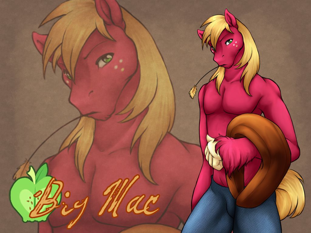 anthro big_macintosh big_macintosh_(mlp) earth_pony equine friendship_is_magic fur furry male male_only mammal my_little_pony solo straight_hair