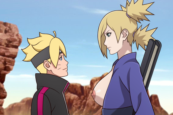 1boy1girl age_difference big_breasts blue_eyes boruto:_naruto_next_generations breasts breasts_out busty eye_contact face_to_face female height_difference huge_breasts jacket kimono larger_female long_hair looking_at_another male male/female mature mature_female milf naruto naruto_(series) necroxxx no_bra older_female outdoors short_hair sideboob size_difference smaller_male taller_female teal_eyes temari upper_body uzumaki_boruto younger_male