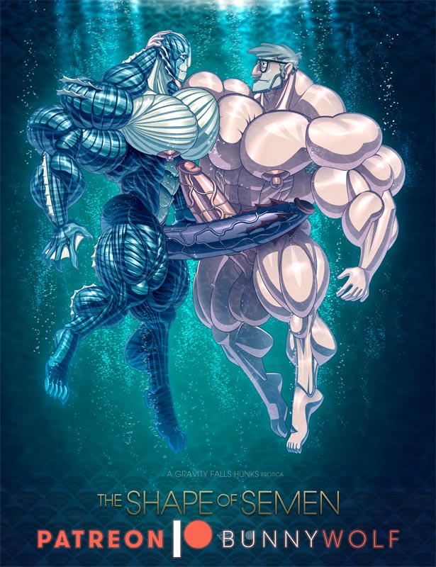 abs animal_humanoid balls barefoot big_balls big_muscles big_nipples big_pecs big_penis bubble crossover disney duo erection eyewear feet fin fish fish_humanoid genitals gills glasses gravity_falls grey_hair hair huge_cock huge_muscles human human_on_humanoid humanoid hyper hyper_genitalia hyper_muscles hyper_penis interspecies male male/male male_only mammal marine marine_humanoid movie_poster muscular muscular_human muscular_humanoid muscular_male nipples nude pecs penis signature smooth_skin stanford_pines stubble swimming the_asset_(the_shape_of_water) the_shape_of_water underwater water wolfiecanem