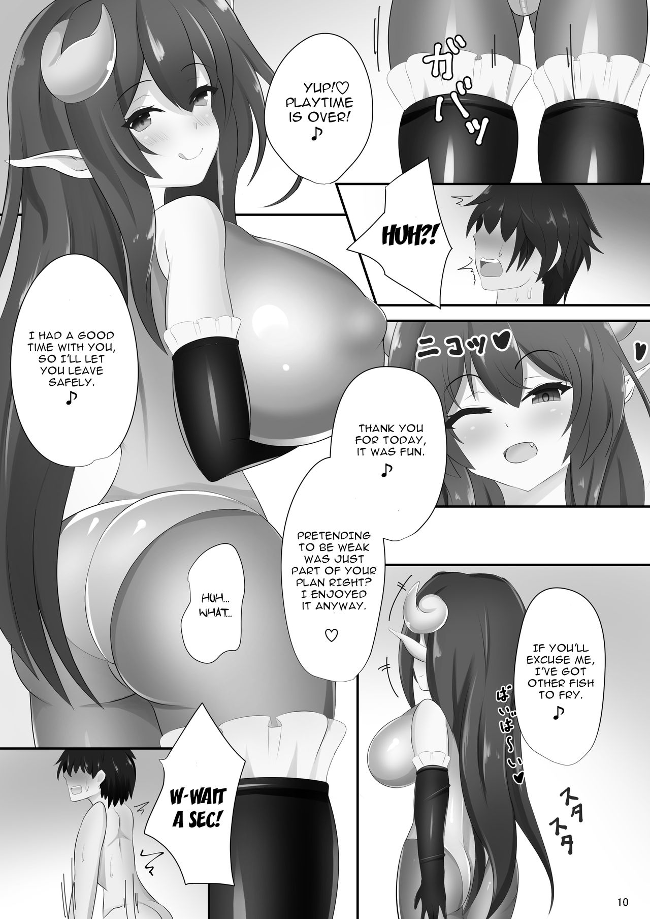 ass, breasts, comic, comic cover, cowgirl position, demon, demon girl, dress succubus, female, femdom, latex suit, long hair, male, massive ass, massive breasts, massive thighs, mommy kink, page 10, succubus, succubus horns, succubus tail, suit baby, teenage male, thighs, whitepink (artist), wide hips
