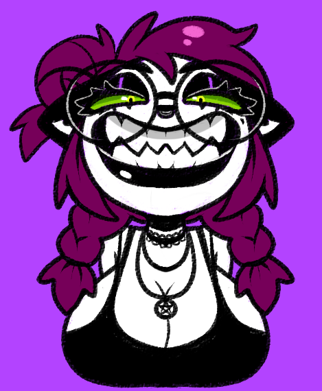 big_breasts breasts female glasses jinx_doodle tagme