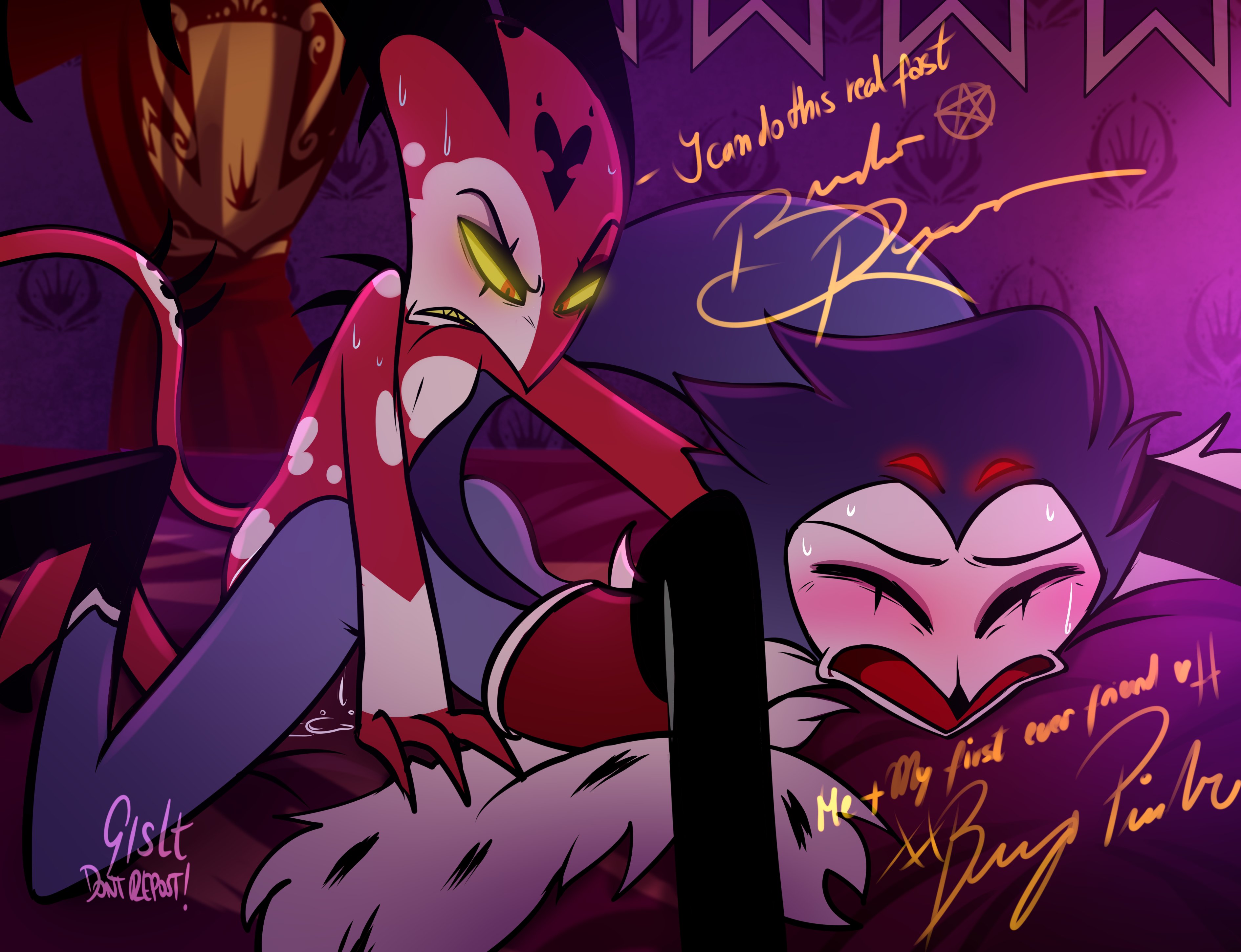 avian, bird, blitzo (helluva boss), demon, dilf, gay, gislt, helluva boss, imp, male, owl, owl demon, sex, stolas (helluva boss), tagme
