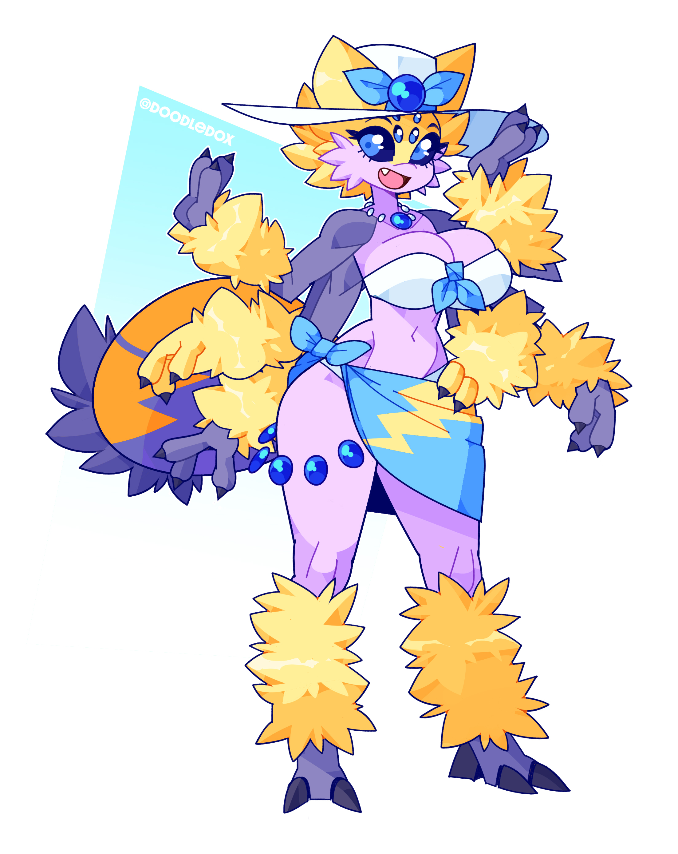 anthro, big breasts, breasts, doodledox, female, galvantula, insect girl, pokémon (species), pokemon, pokemon (species), tagme